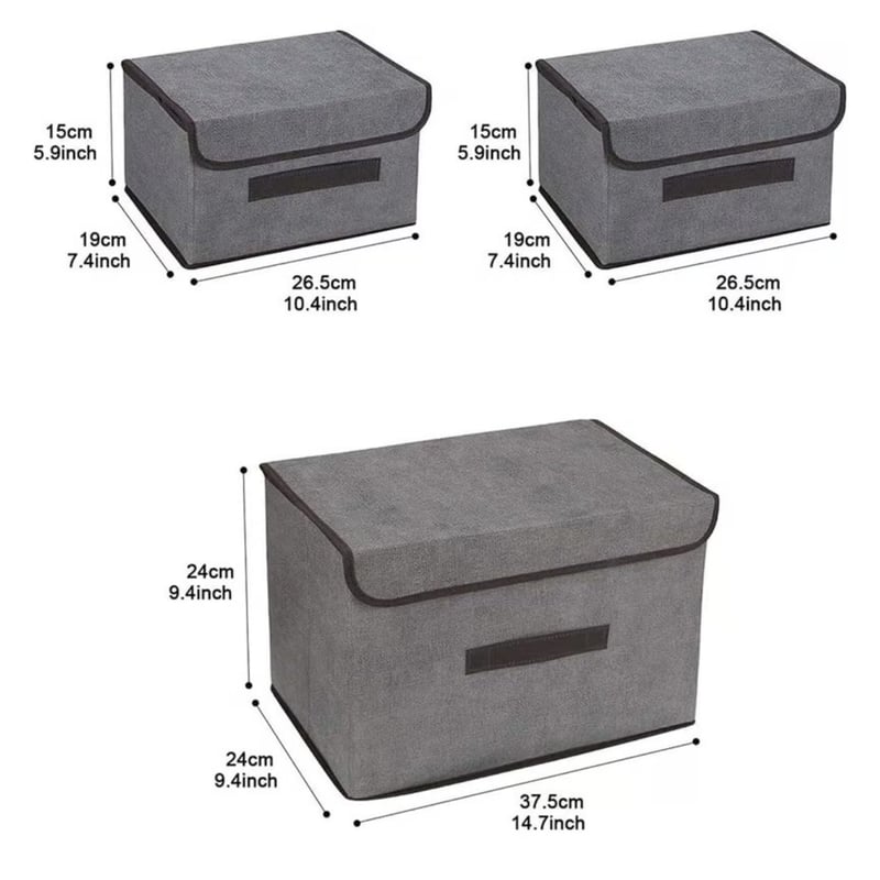 Caja Organizadora De Ropa Multiusos x3
